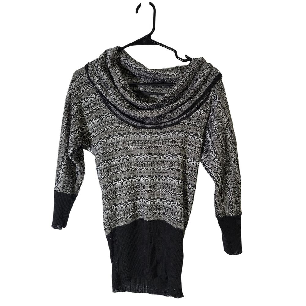 Daytrip Sweater Women's Size XS Gray Flowing Cowl Neckline